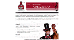 Desktop Screenshot of ecolecrescendo.com