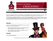 Tablet Screenshot of ecolecrescendo.com